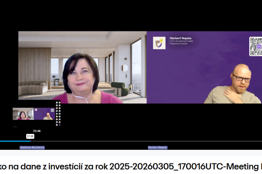 Dane z investícií za rok 2025: najčastejšie otázky investorov